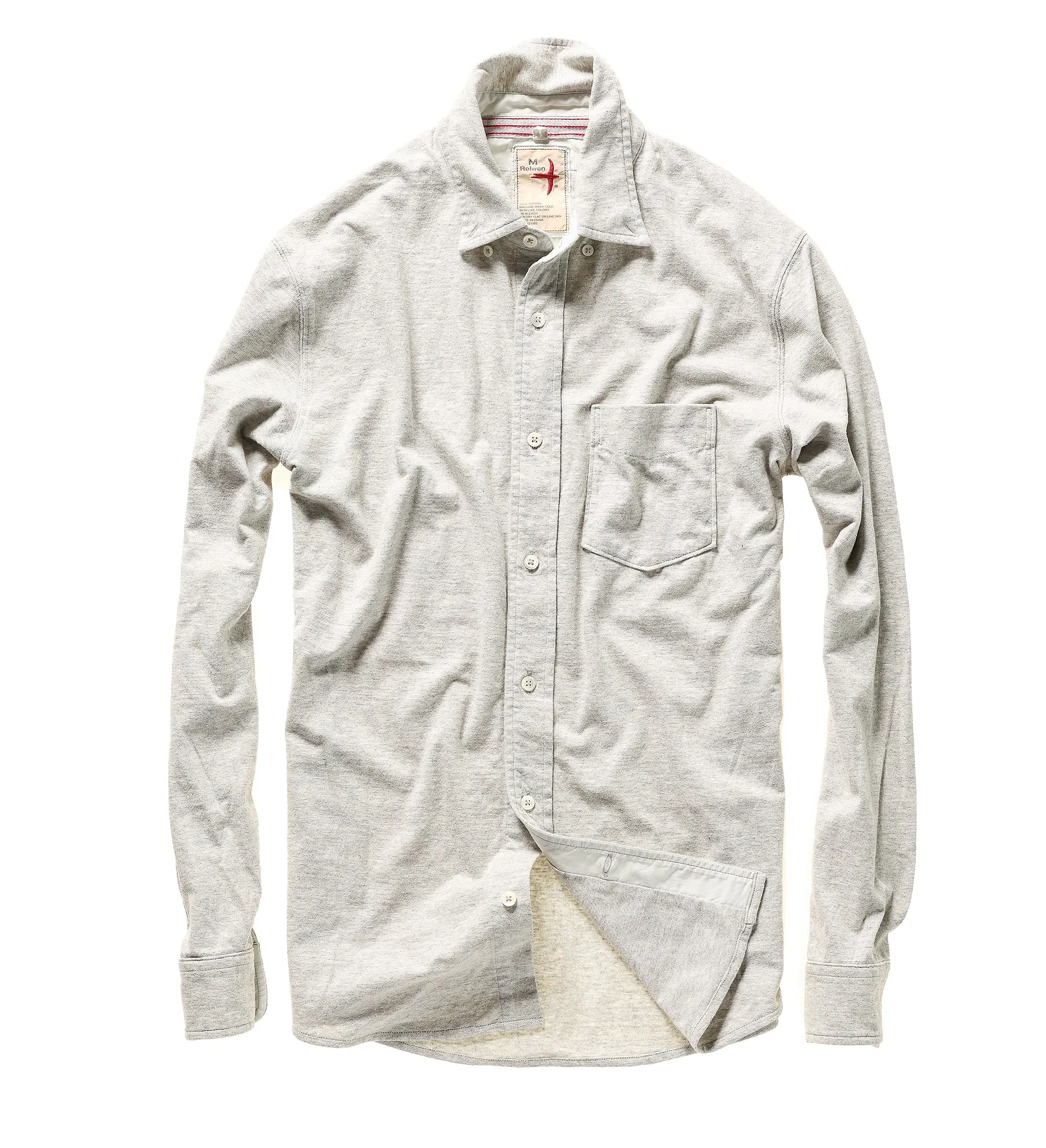 Relwen Fineline Knit Buttondown Shirt