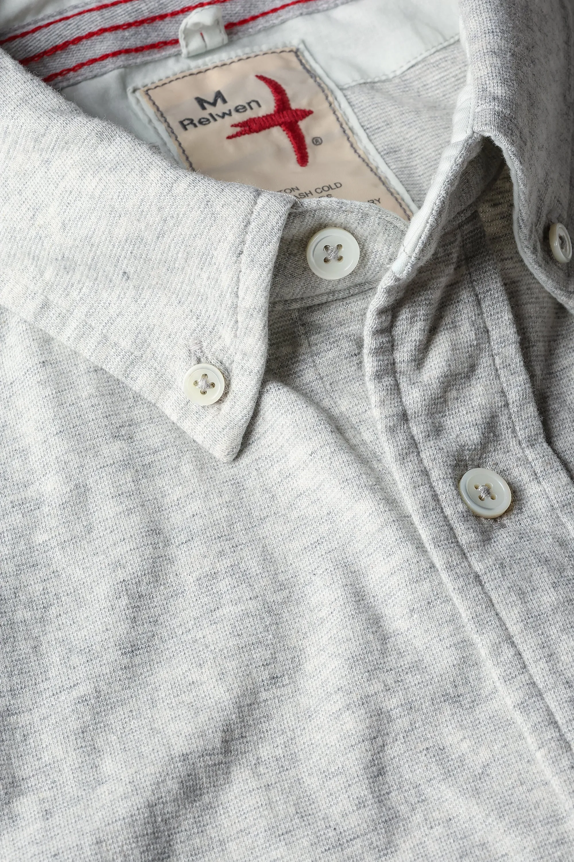 Relwen Fineline Knit Buttondown Shirt