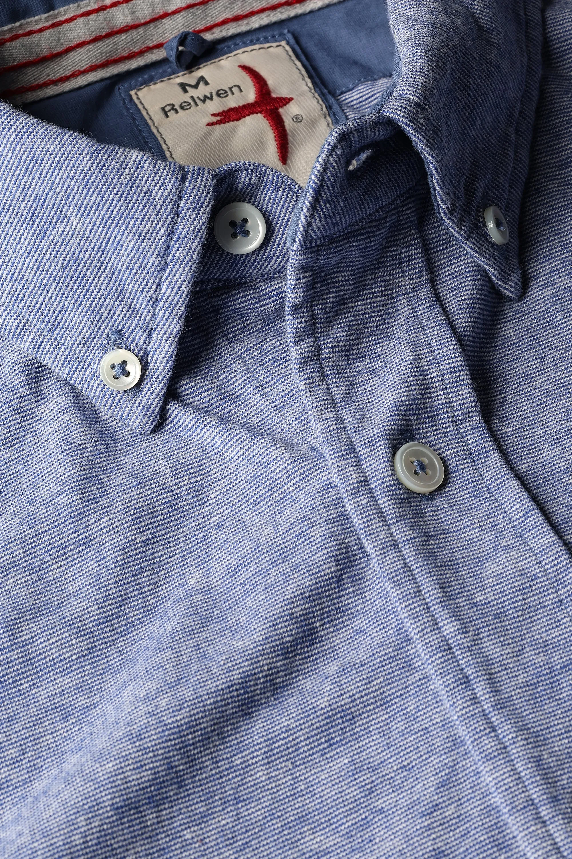 Relwen Fineline Knit Buttondown Shirt