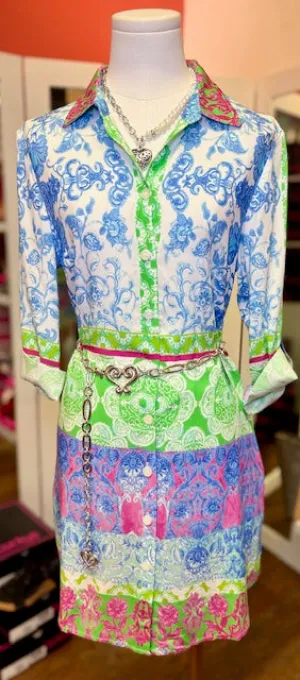 Renaur Aquamarine Combo Dress