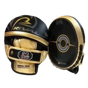 RIVAL RPM100 PUNCH MITTS-BLACK/GOLD