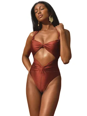 Rora Cut Out One Piece Swimsuit ::RET