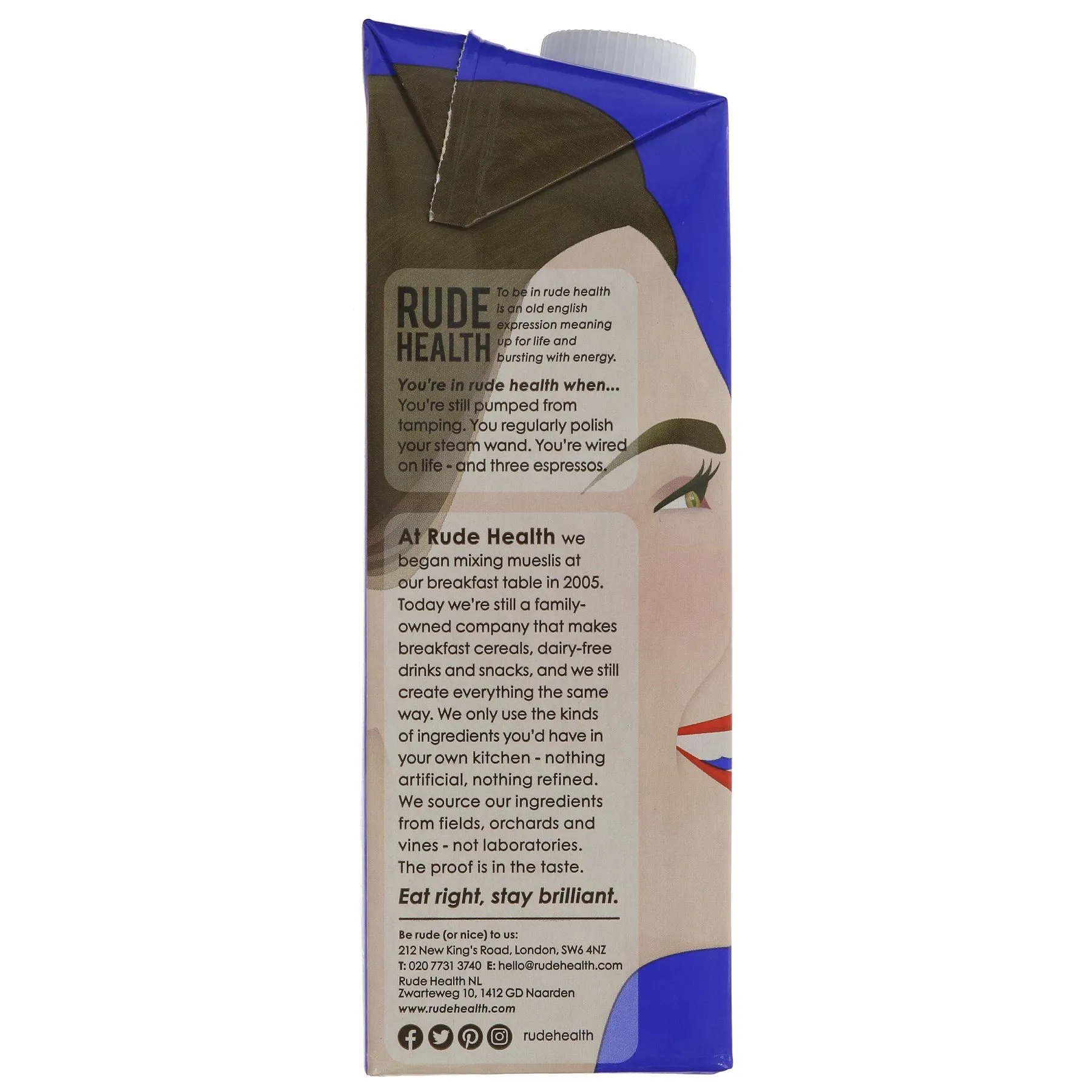 Rude Health | Organic Oat Barista Drink | 1ltr