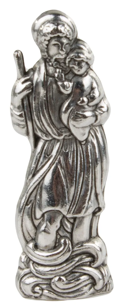 Saint Christopher Patron Saint of Travelers Pocket Charm with Story Card