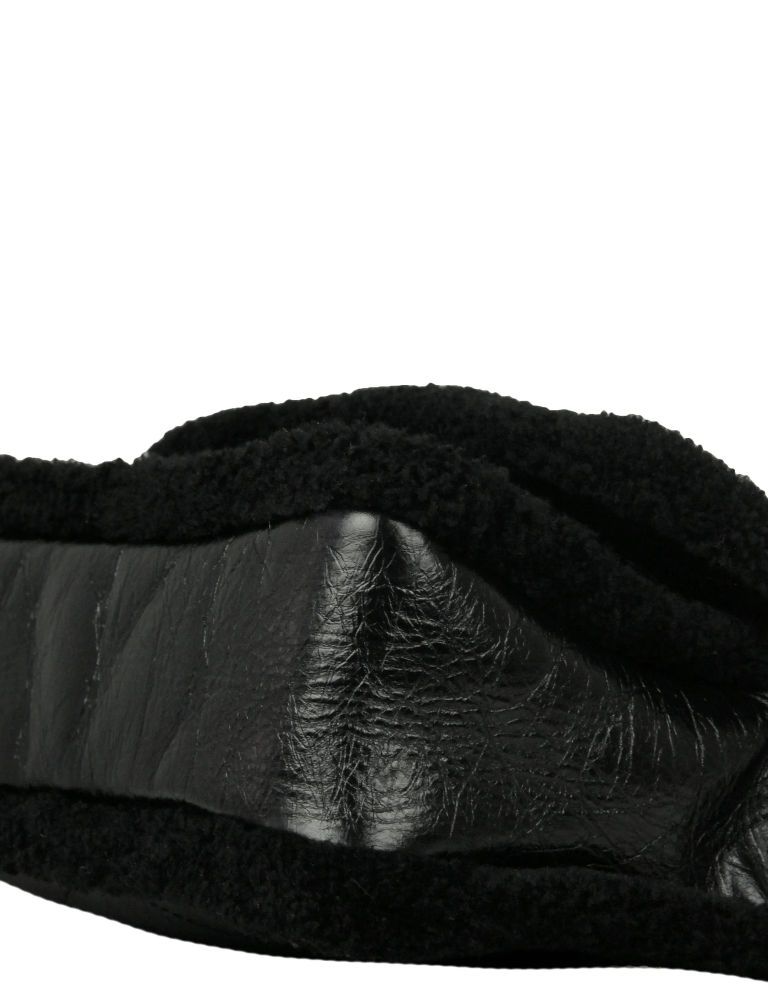 Saint Laurent Black Shearling Calfskin Medium Niki Bag