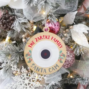 Santa Camera Christmas Ornament
