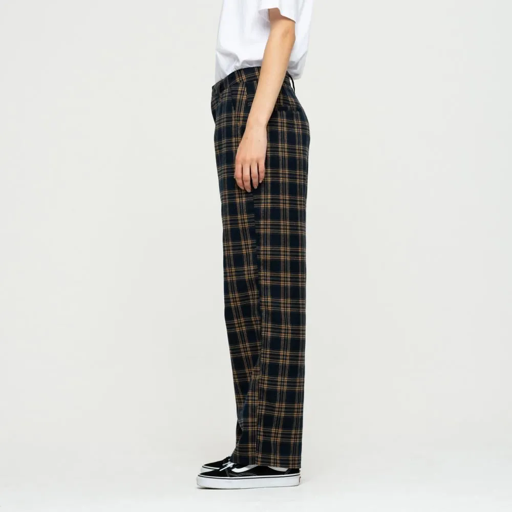 Santa Cruz Womens Pant Nolan Slouch Pant - Navy Check