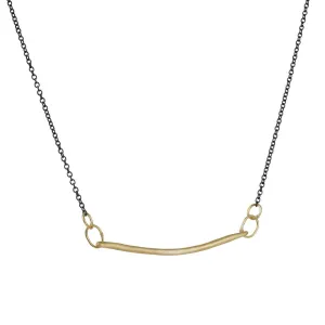 Sarah McGuire - Mixed Metal Diamond Pave Swing Necklace