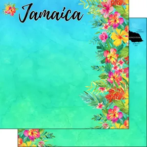 Scrapbook Customs 12x12 Paper - Jamaica Getaway
