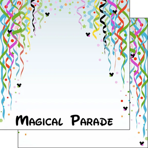 Scrapbook Customs 12x12 Paper - Magical Parade