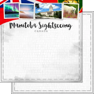 Scrapbook Customs 12x12 Paper - Manitoba Sights