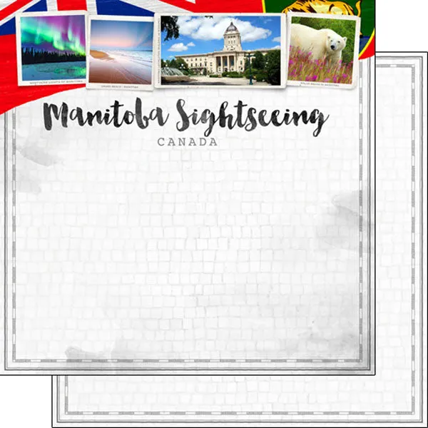 Scrapbook Customs 12x12 Paper - Manitoba Sights