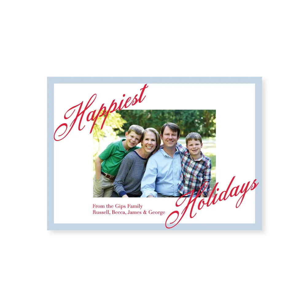 Scripty Holiday // holiday card