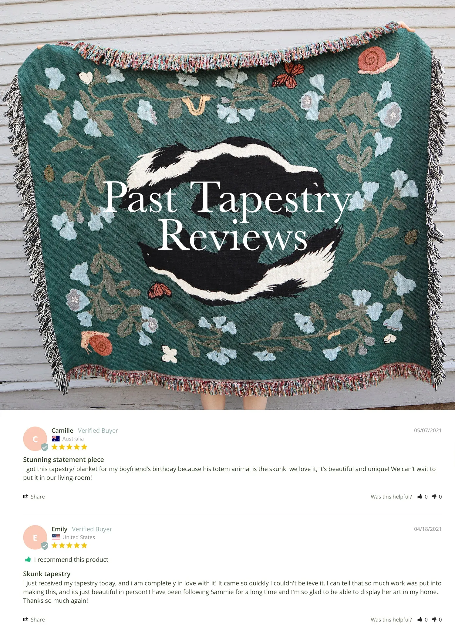 Sea Otters Woven Tapestry Blanket