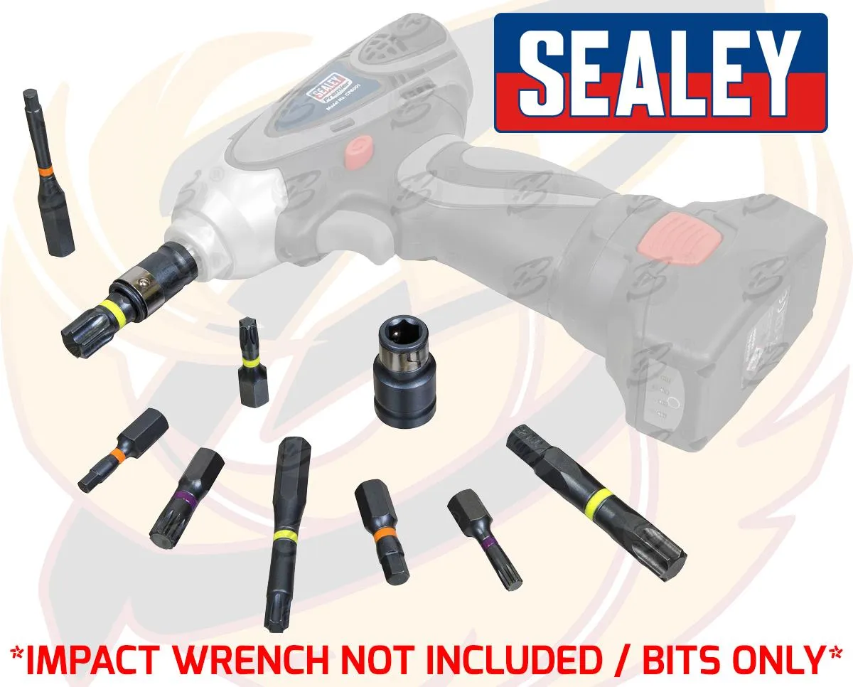 SEALEY 42PCS 3/8" & 1/2" DRIVE IMPACT HEX & TORX & SPLINE BIT SOCKETS