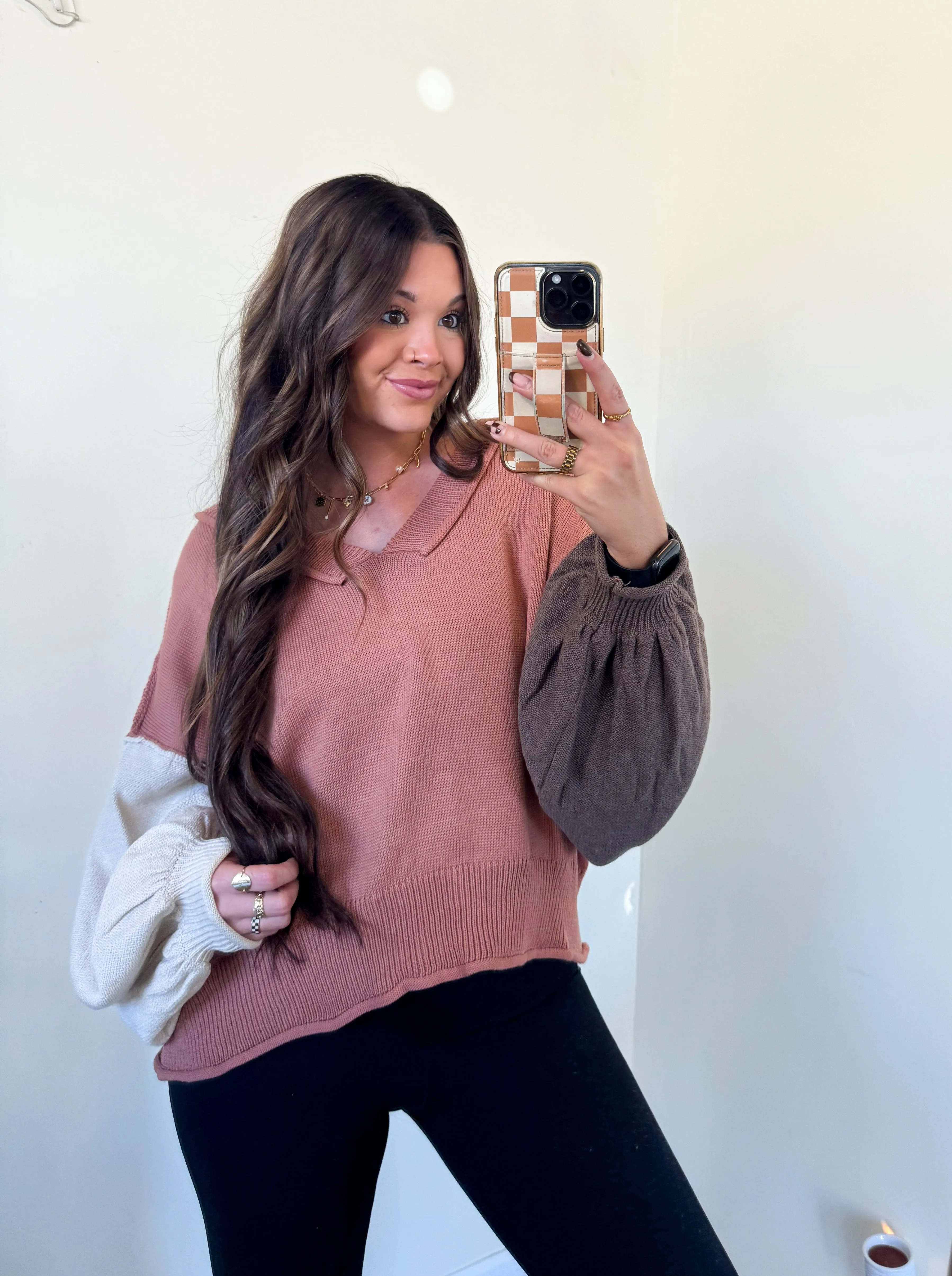 SECOND CHANCE COLORBLOCK SWEATER