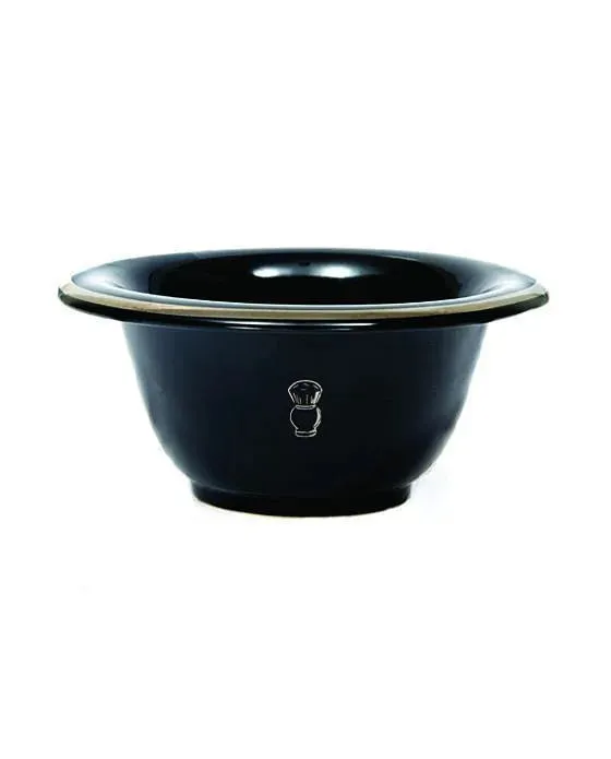 Shaving Bowl | Black with Chrome Rim | Pure Badger