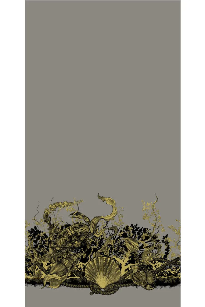 shell and crab velvet fabric