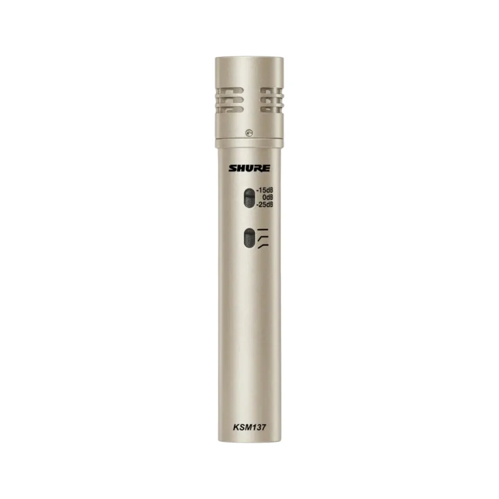 Shure KSM137SL Microphone Studio Condenser Cardioid in Champagne