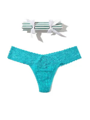Signature Lace Low Rise Thong Holiday Cracker Seabreeze Sale