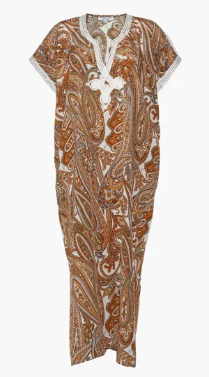 Silk Nur Kaftan | Paisley
