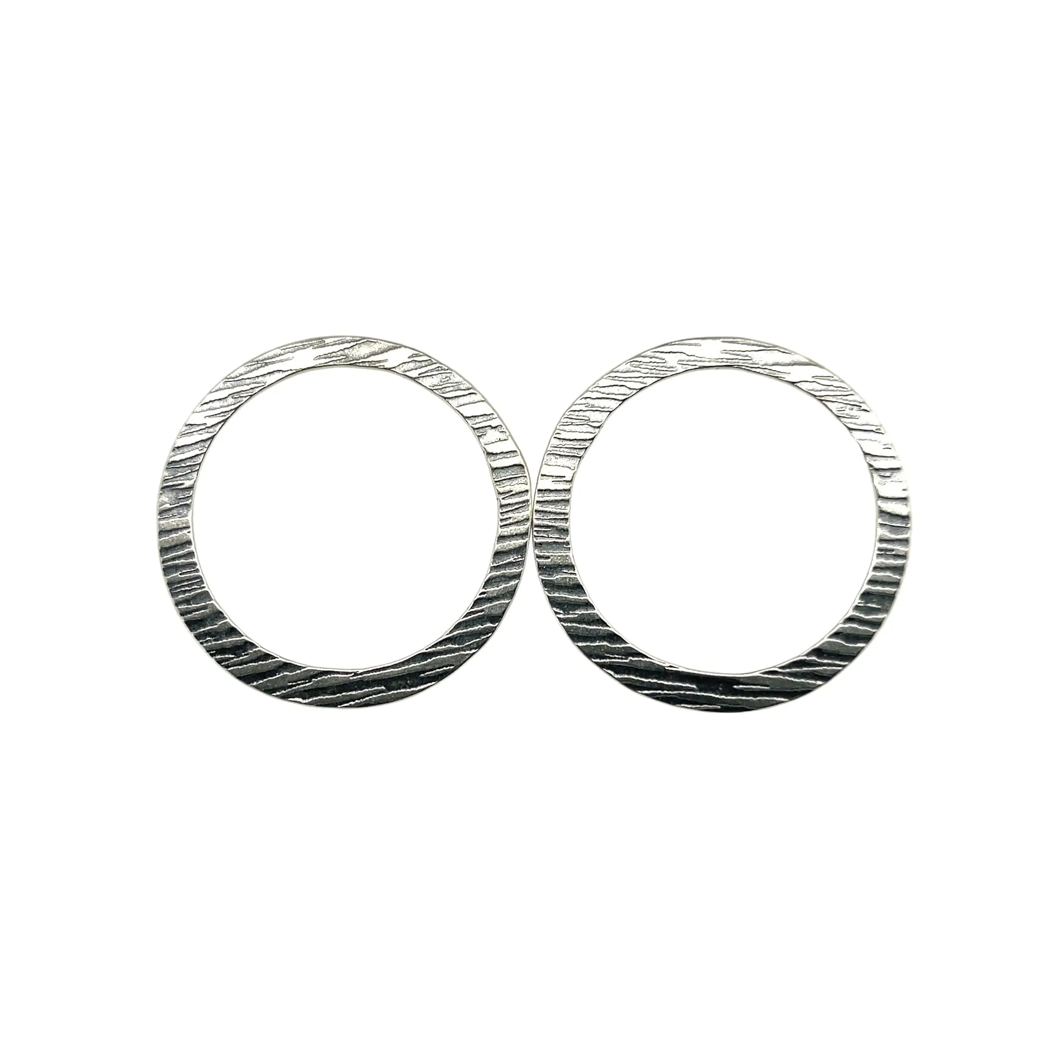Single Textured Hoops