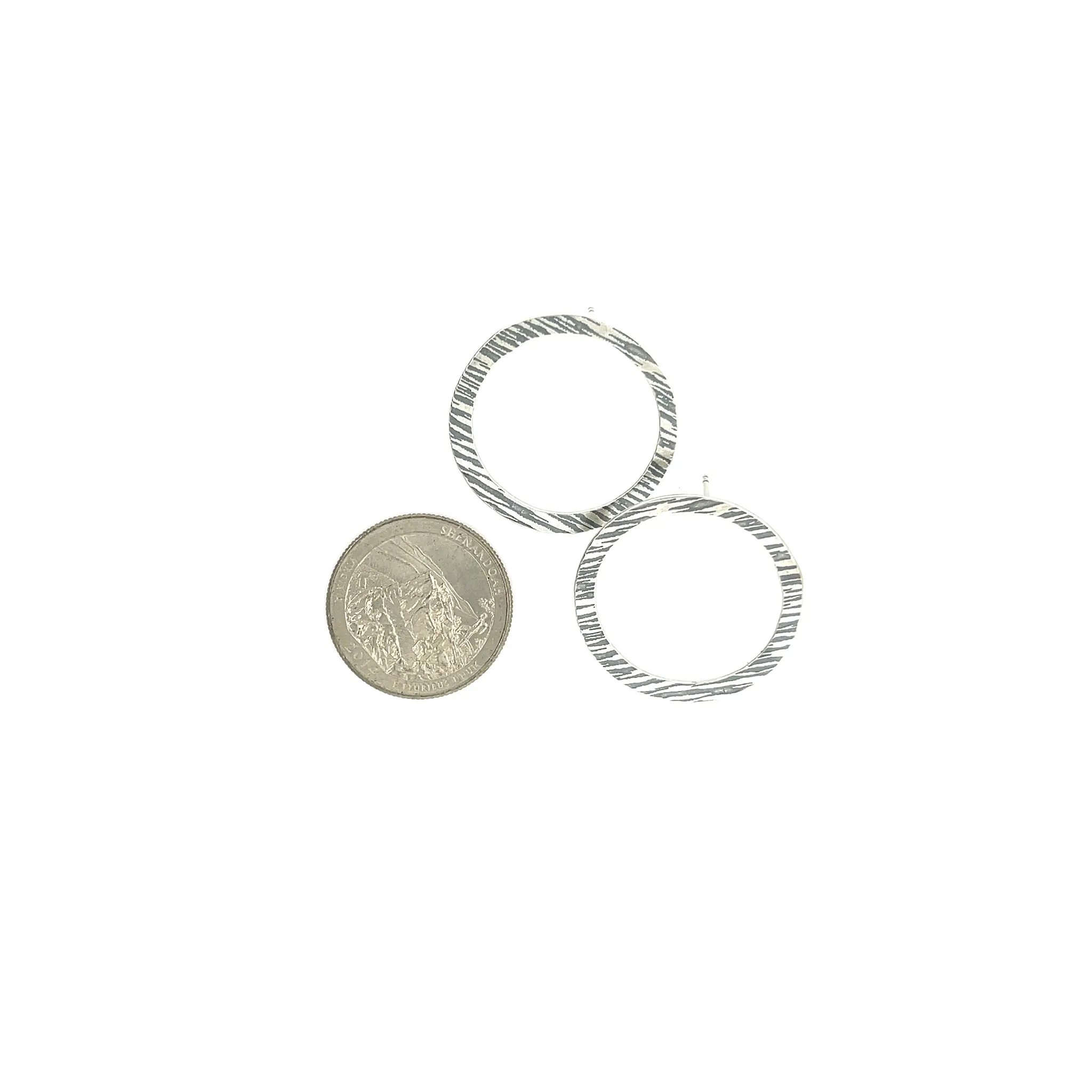 Single Textured Hoops