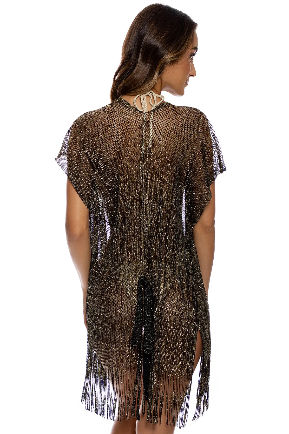 SIREN DREAM - Short Caftan • Black Gold