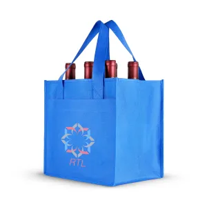 Six bottle Non-woven Wine Tote *Fully Customizable*