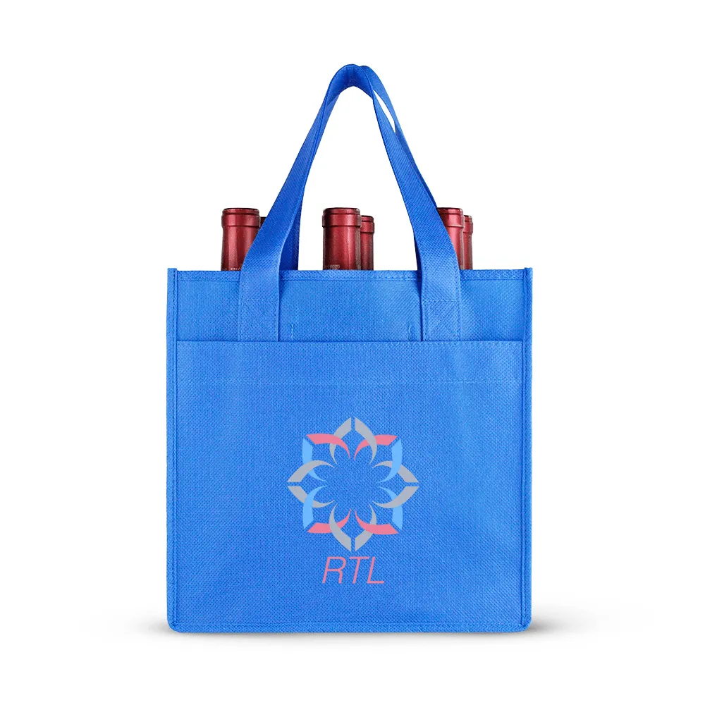 Six bottle Non-woven Wine Tote *Fully Customizable*