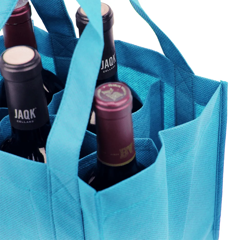 Six bottle Wine Tote, Reinforced Handles *Fully Customizable*