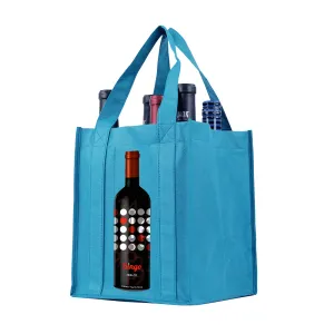 Six bottle Wine Tote, Reinforced Handles *Fully Customizable*