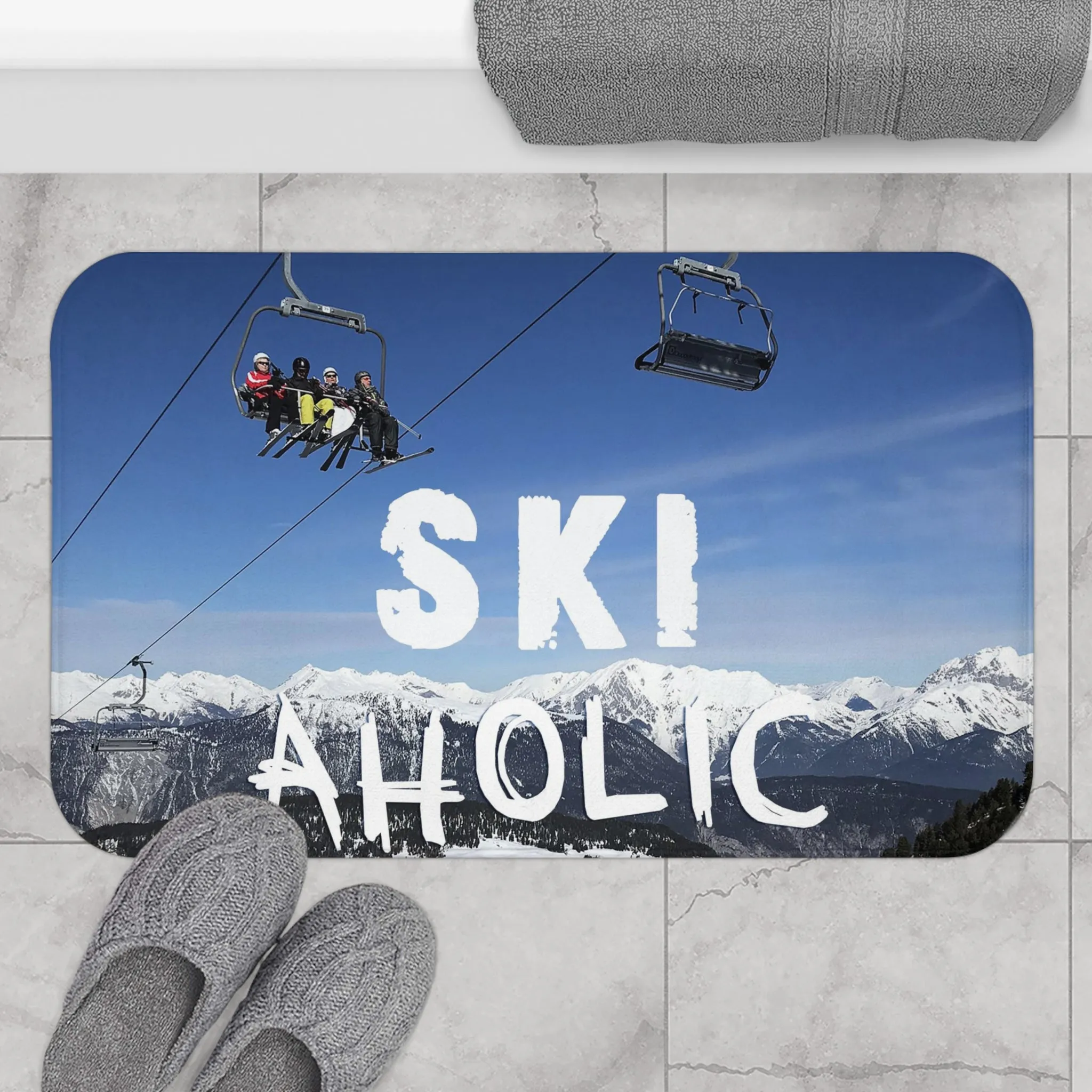 Ski Aholic - Bath Mat