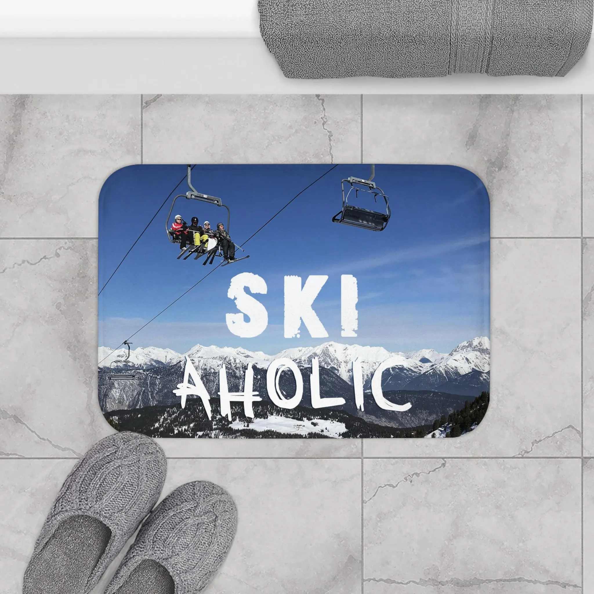 Ski Aholic - Bath Mat