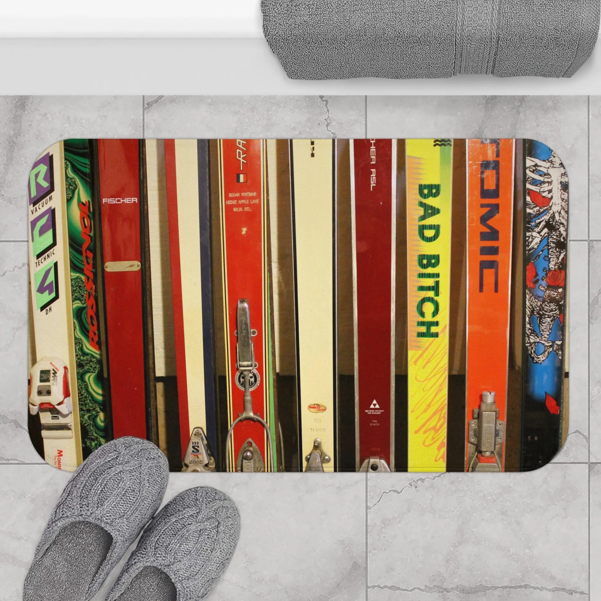 Skis and Bindings - Bath Mat