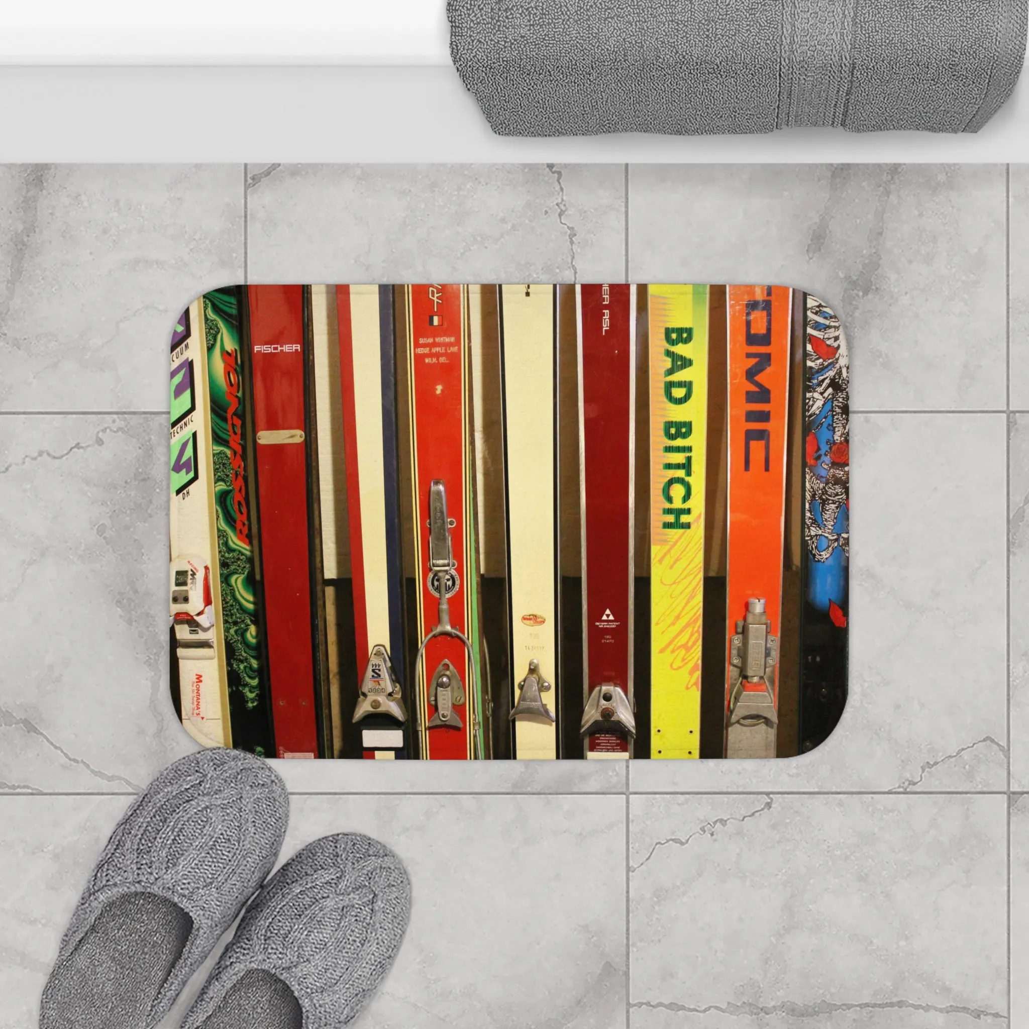Skis and Bindings - Bath Mat