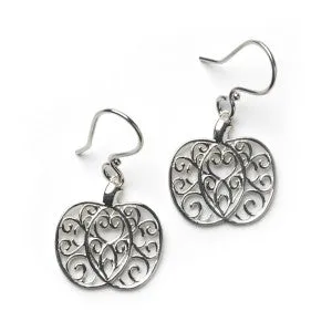 Southern Gates Sterling Silver Pumpkin Earrings (90703)