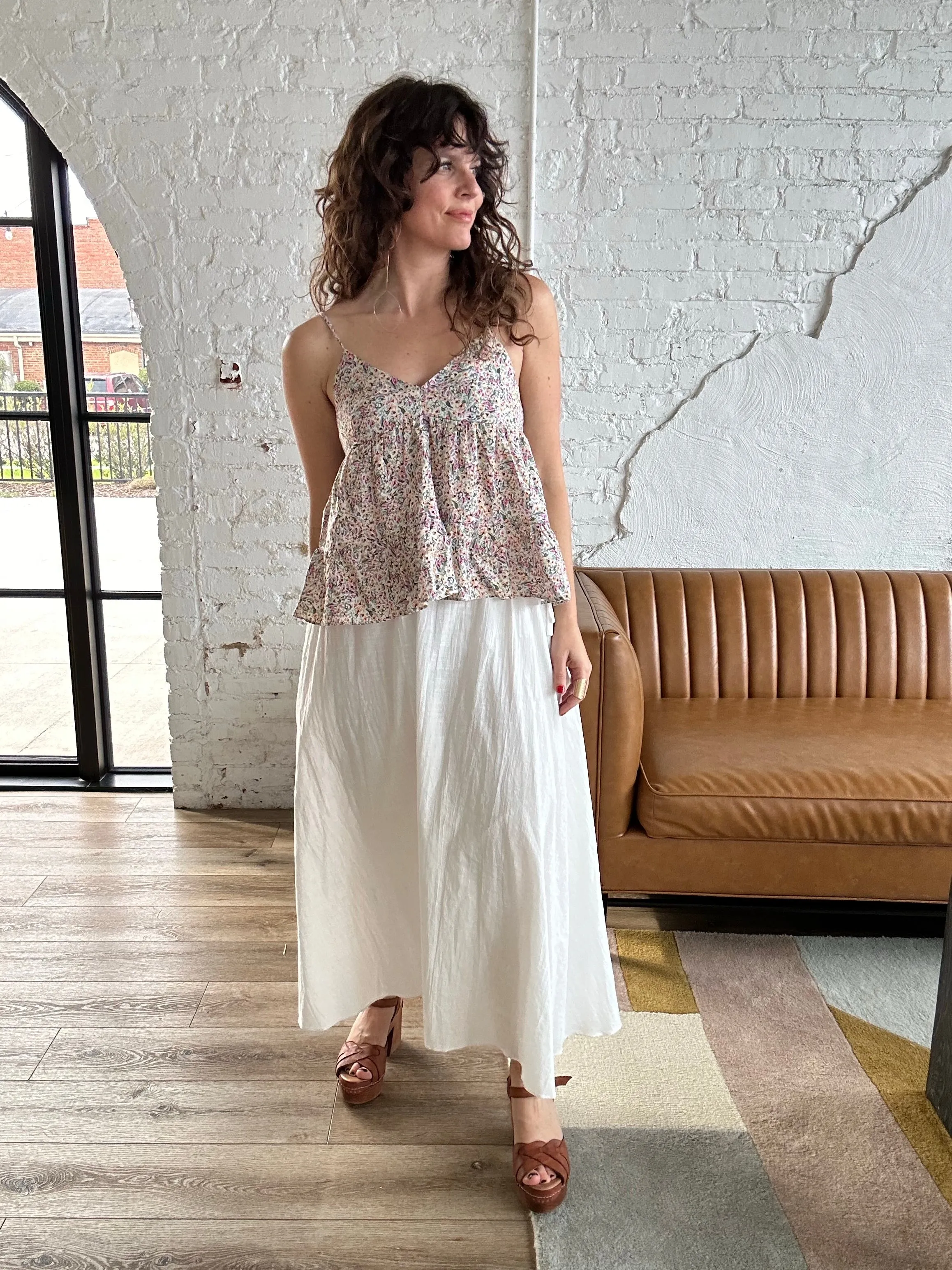 Spring Air Tiered Cami Top
