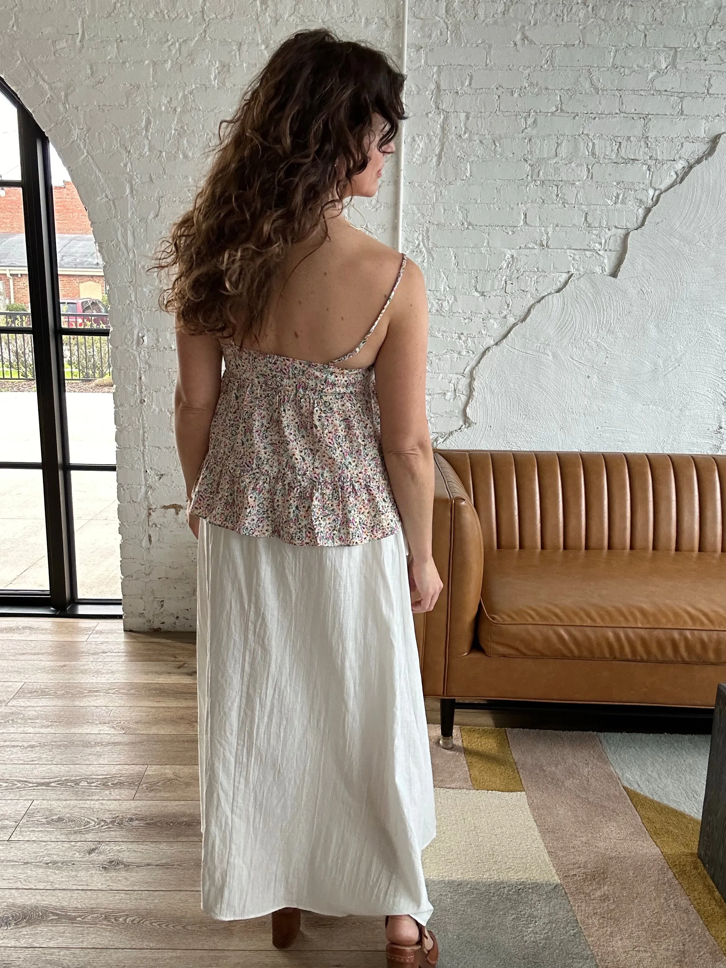 Spring Air Tiered Cami Top