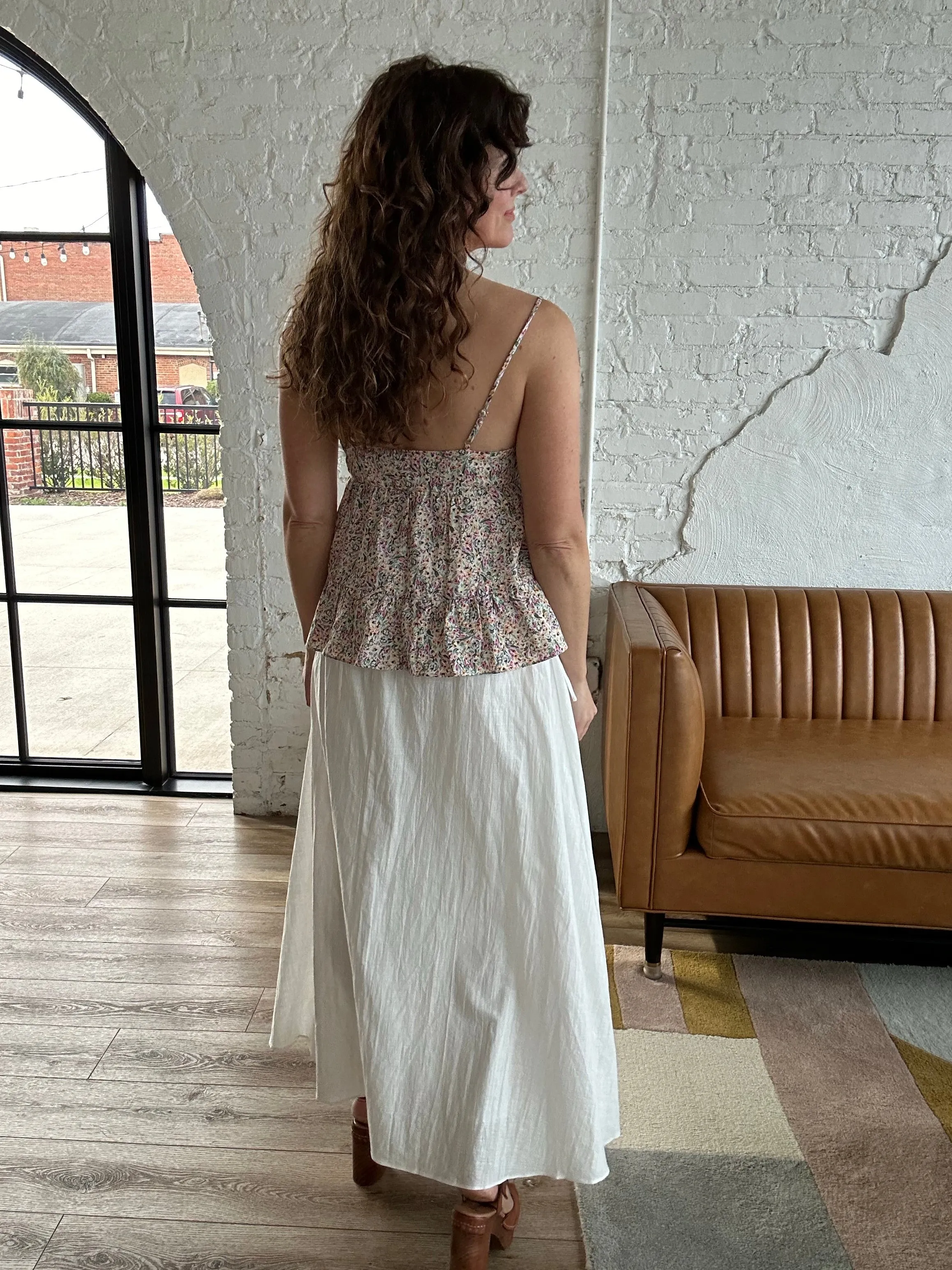 Spring Air Tiered Cami Top