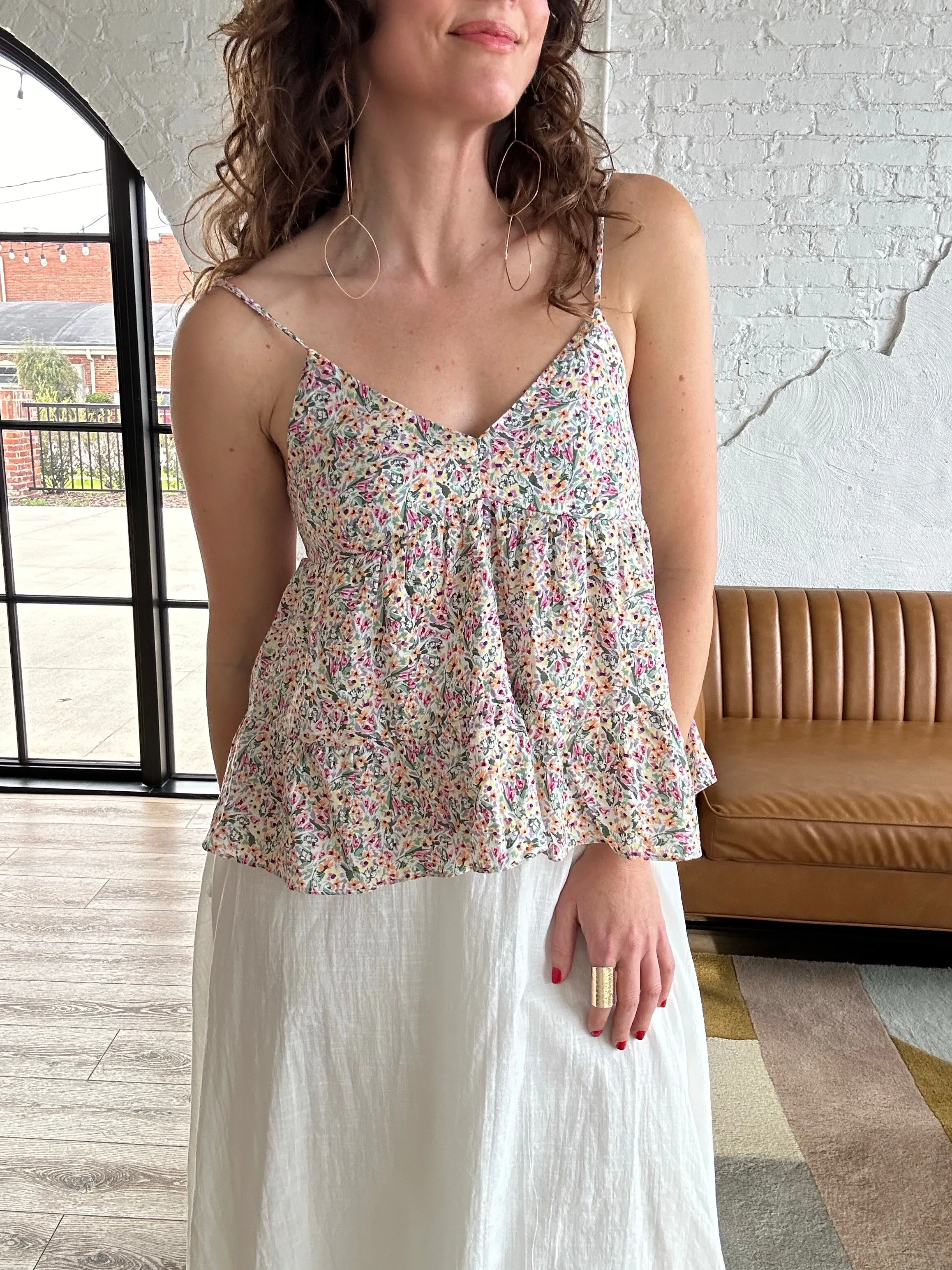 Spring Air Tiered Cami Top