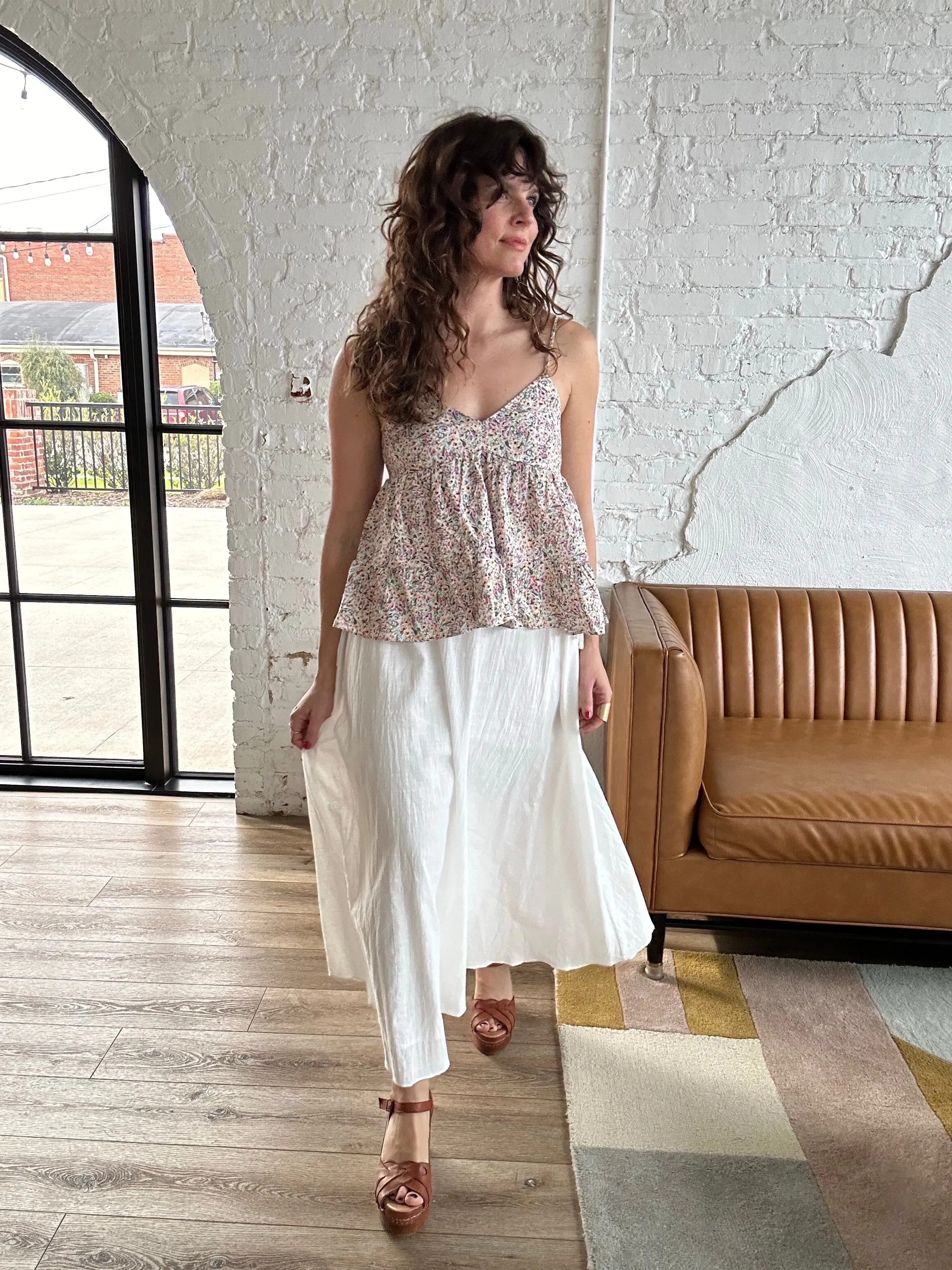 Spring Air Tiered Cami Top