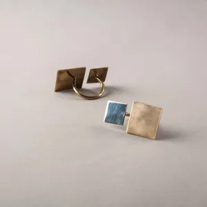 SQUARE TWO FINGER RING