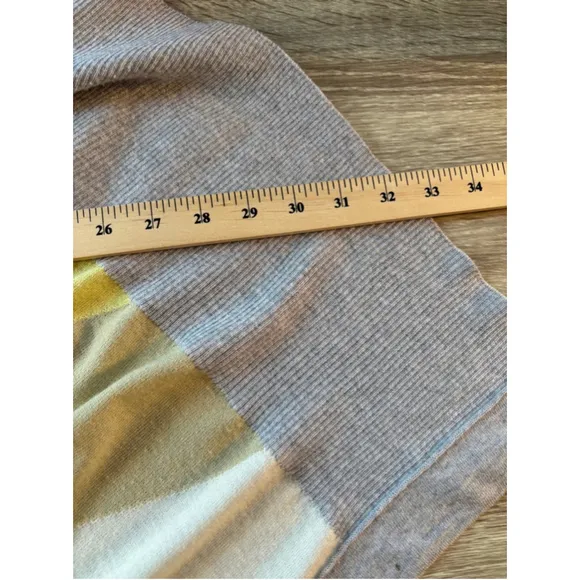 St John Cardigan Small 100% fine wool Open Front Waterfall Draped Sweater Women