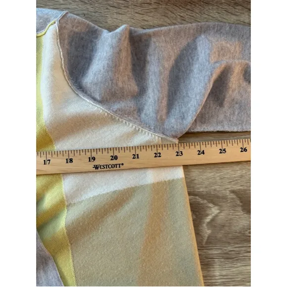 St John Cardigan Small 100% fine wool Open Front Waterfall Draped Sweater Women