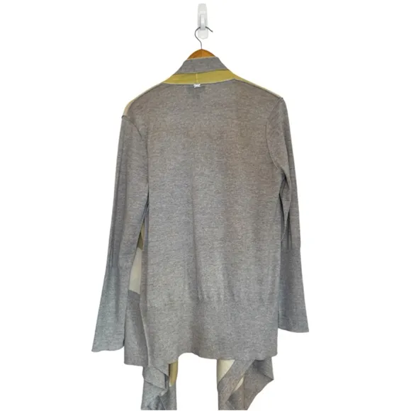 St John Cardigan Small 100% fine wool Open Front Waterfall Draped Sweater Women