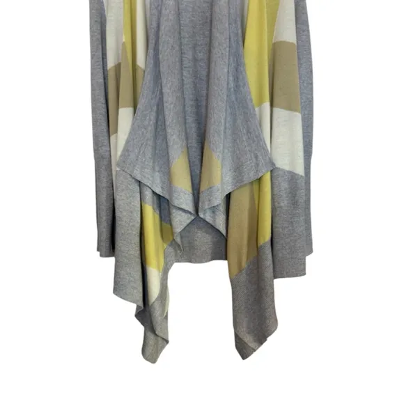 St John Cardigan Small 100% fine wool Open Front Waterfall Draped Sweater Women