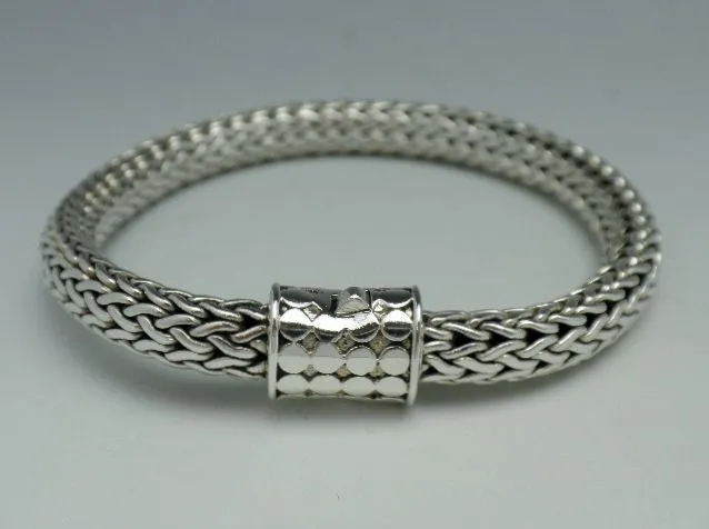 Sterling Bali Artisan Rope Bracelet