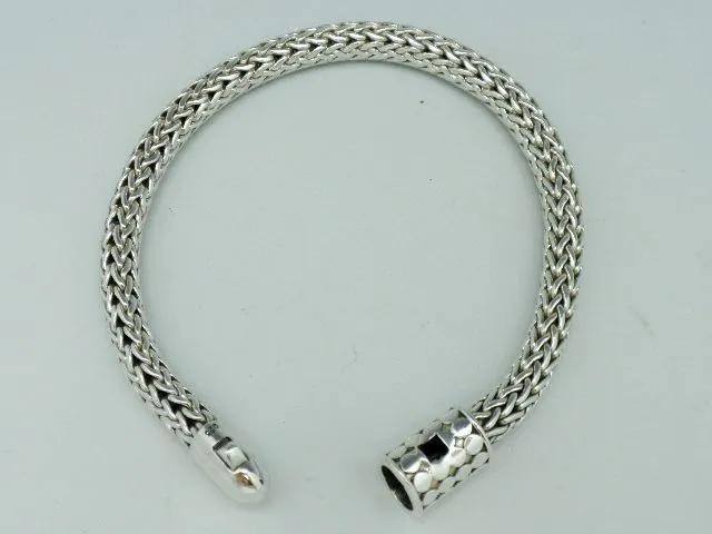 Sterling Bali Artisan Rope Bracelet