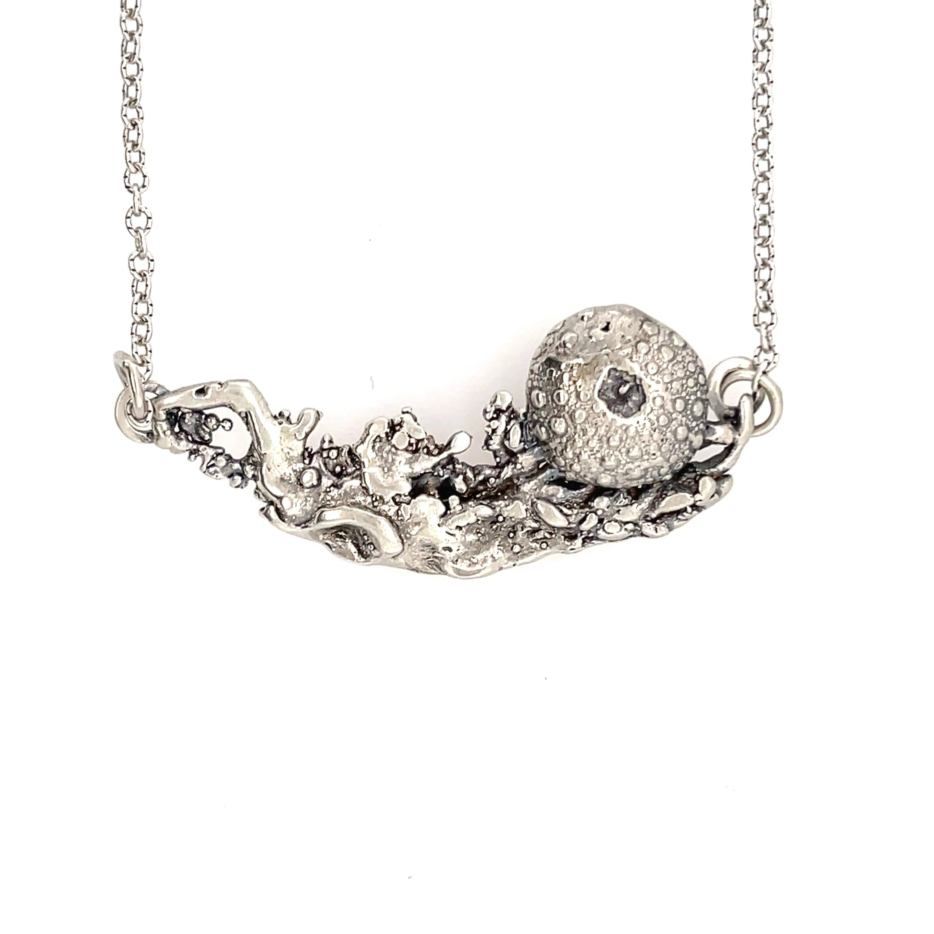 Sterling Silver Sea Urchin Necklace